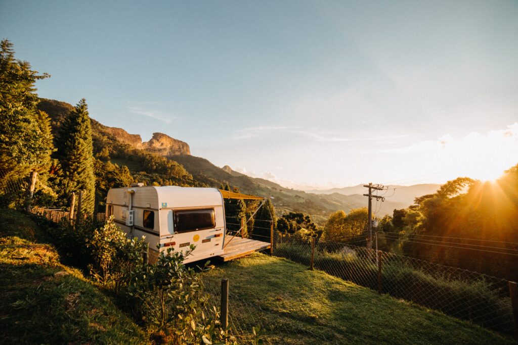 RV mountain view